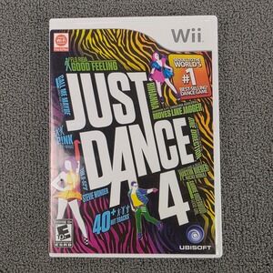 Just Dance 4 Nintendo Wii Video Game Complete CIB Ubisoft